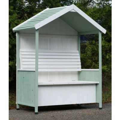 Abbildung von dynamic24 Gartenhaus, Garten Bank überdacht Sitzbank Auflagenbox