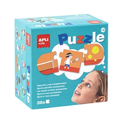 Abbildung von Apli Europe 17239 Deportes y Complementos Puzzle, 36 Teile, bunt