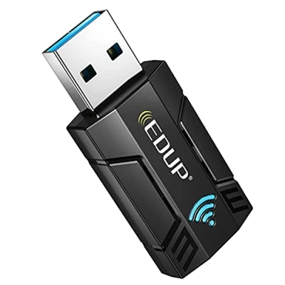 Abbildung von EDUP USB WLAN Stick, 1300Mbit/s Dualband (867Mbit/s (5GHz), 400Mbit/s (2,4GHz), 802.11 AC, 3.0 WiFi Adapter, Eingebaute Antenne, unterstützt Windows XP/ 7/ 8.1/ 10, Linux, Mac