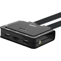 Abbildung von LINDY 42347 2 Port HDMI 18G, USB Typ C, 2.0 &amp; Audio Cable KVM Switch