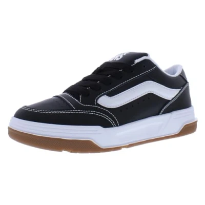 Abbildung von Vans Hylane Unisex Skateschuh, Größe: 35, Black/white Leder und textil