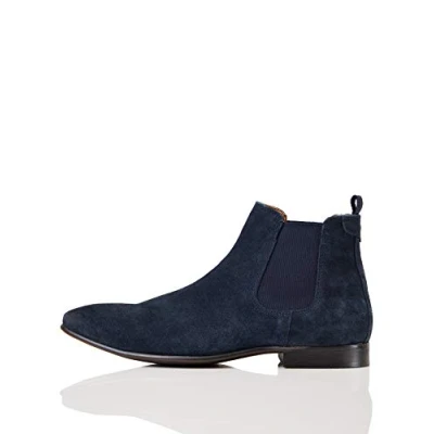 Abbildung von FIND Leather, Chelsea Boots, Blau (Navy), 44 EU (10 UK)