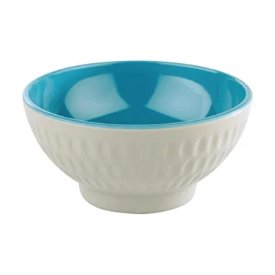 Abbildung von APS 15402 Schale ASIA PLUS, Ø 13 cm, Höhe 5,5 Melamin, grau matt, cream glänzend