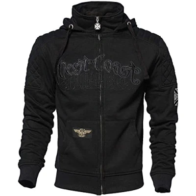Abbildung von WEST COAST Choppers WCC Hoodie Por Vida Zip Black XXXXL