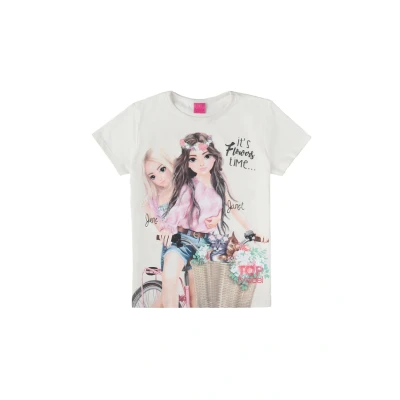 Abbildung von TOP Model Tshirt print für Kinder, Größe: 164, Snow white