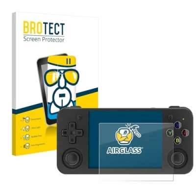 Abbildung von BROTECT Schutzglas für Anbernic RG35XX H Schutzfolie Panzer Folie Glas [Extrem Kratzfest 9H, Anti Fingerprint, Ultra Transparent]