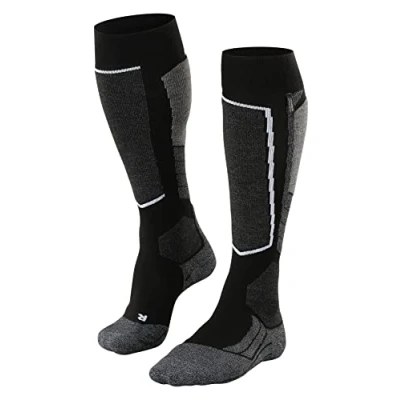 Abbildung von Falke SK2 Intermediate Cashmere Skiing Mediumstrong Cushioned Kniestrümpfe, Herren, Größe: 42/43, Black