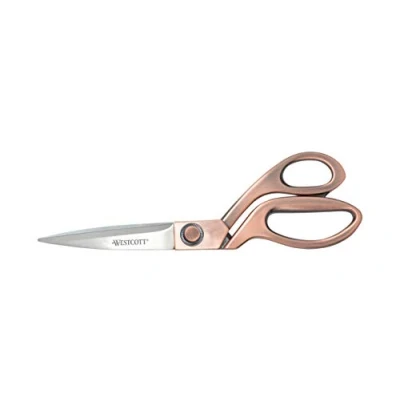 Abbildung von Westcott E 16459 00 Vintage Schere, 9 cm Edelstahlklingen, Griff in Kupferoptik, 20,4