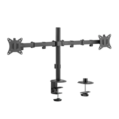 Abbildung von LogiLink BP0172 Monitor Halterung, (2 fach, 17 32&quot;, Armlänge: je 376 mm, Aluminium)