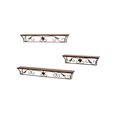 Abbildung von moebel direkt online Wandkonsole Wandregal braun/schwarz, 62 cm breit