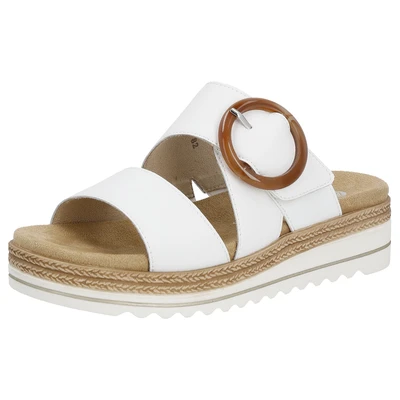 Abbildung von Remonte Pantolette flach, Damen, Größe: 38, Weiss Schuhe