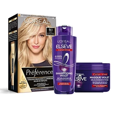Abbildung von L&#039;Oréal Paris Präferenz La Routine Blonde Haarfarbe 9,1 Oslo