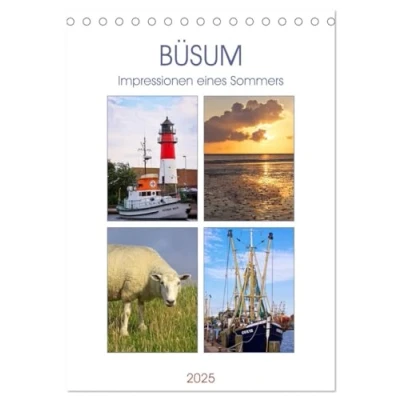 Abbildung von Büsum Impressionen eines Sommers (Tischkalender 2025 DIN A5 hoch), CALVENDO Monatskalender