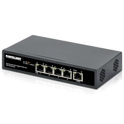 Abbildung von Intellinet 561808 Gigabit Switch mit 5 Ports Stromversorgung, Schwarz