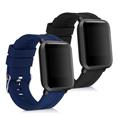 Abbildung von kwmobile 2X Sportarmband kompatibel mit Huami Amazfit Bip/Bip Lite Armband Fitnesstracker Band Set aus TPU Silikon