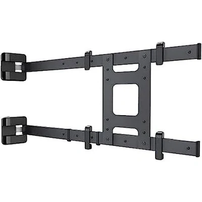 Abbildung von Meliconi SPACE SYSTEM THE SHAPE, Neigbare TV Wandhalterung, Design Halterung von 55&quot; bis 82&quot;, Um 90 Drehbar, VESA 200 300 400 600, Belastbarkeit 70 kg, Made in Italy, Schwarz