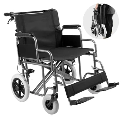 Abbildung von VEVOR Rollstuhl Transportrollstuhl Reiserollstuhl klappbar 1045x770x918mm 136kg