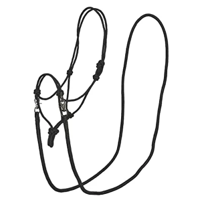 Abbildung von Imperial Riding Gebisslose Trense Free Ride Rope mit Zügeln Schwarz Warmblut Agradi.deVerkauft von Agradi