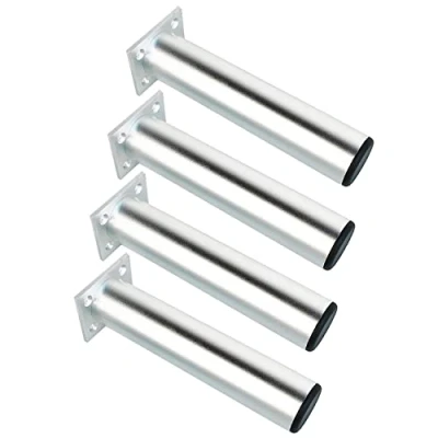 Abbildung von Qrity 250mm Silber Höhe Möbel Beine Schrankfüße Aluminiumlegierung Küchenfüße Sofa Füße Metall Tischbeine