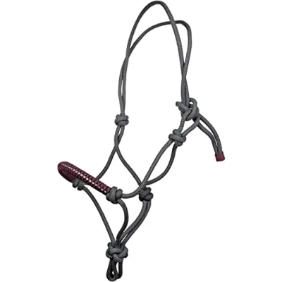 Abbildung von HKM Knotenhalfter Strass Petrol/Braun Shetty
