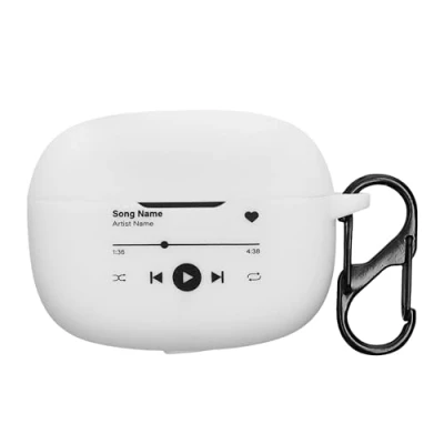 Abbildung von kwmobile Hülle kompatibel mit JBL Wave 200TWS Silikon Kopfhörer Schutzhülle Case Cover Schwarz