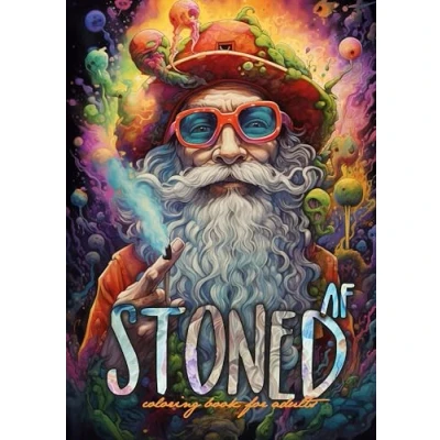 Abbildung von Kiffer Malbuch für Erwachsene: Cannabis Erwachsene Graustufen Kiffen Marihuana Stoner ... A4 64P (Stoner Coloring Books, Band 1)