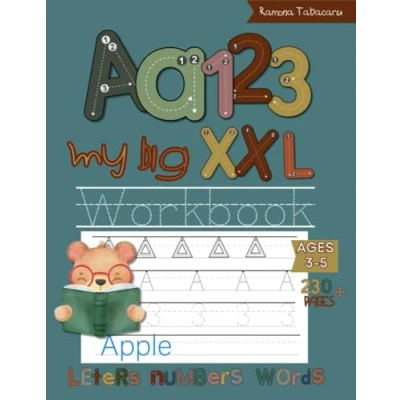 Abbildung von My Big XXL Workbook: Letters, Numbers and Line Tracing, Addition, Subtraction Activity Book for Preschoolers Kids Ages 3+