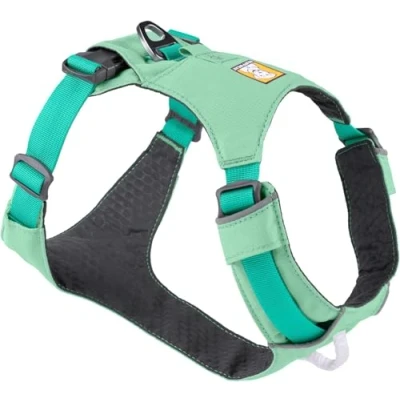 Abbildung von RUFFWEAR Hi &amp; Light Dog Harness, No Pull Harness for Dogs Small, Medium Large XL. Fully Adjustable Lightweight Harnesses with Aluminium Lead Attachment Portal ID Bag, Sage Green (M, 69 81cm)