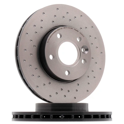 Abbildung von BREMBO 09.A905.1X Bremsscheibe 278 25 5 gelocht/innenbel. beschichtet hochgekohlt FORD: FOCUS 3 Turnier, 3, C Max 2