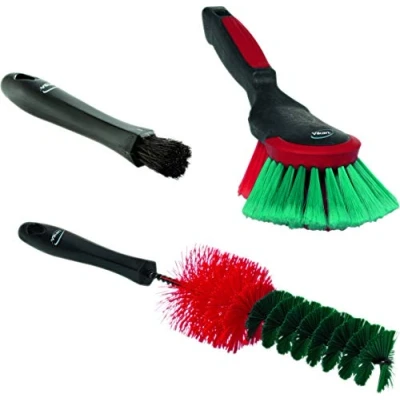 Abbildung von VIKAN car brush set 3 pieces interior brush, wheel hand