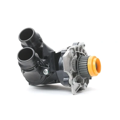 Abbildung von VAICO V10 50091 Wasserpumpe 29 mit Dichtung Thermostat, Klammer, ohne Sensor, Kühlmittelregler Grauguss, Metall EXPERT KITS + Gehäuse