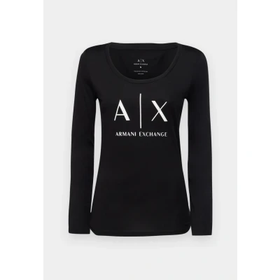 Abbildung von Armani Exchange Langarmshirt, Damen, Größe: XS, Black