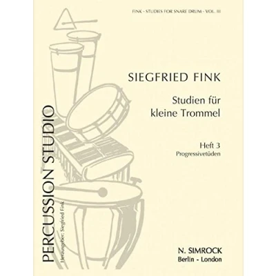Abbildung von Studien für kleine Trommel: Progressiv Etüden. Vol. 3. Trommel.