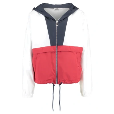 Abbildung von Urban Classics Leichte Jacke, Damen, Größe: Large, Navy/white/firered