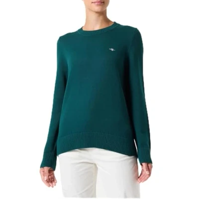Abbildung von GANT Damen Classic Cotton C Neck Pullover, DEEP Forest, 36