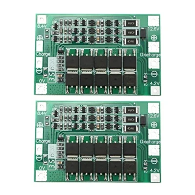 Abbildung von EMSea Lithium Batterie Schutzplatine, 3S, 60 A, 12,6 V, Multi Schutz, Akku, 18650 Ladeschutzplatine, BMS, PCB Platine mit Balance Ladung, 2 Stück