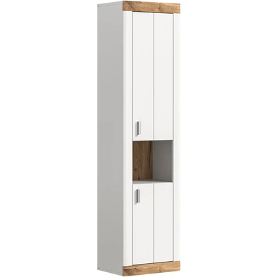 Abbildung von Home affaire Hochschrank &quot;Landsby&quot;, (1 St.), 2 Türen, Türanschlag wechselbar, 1 offenes Fach, Breite 45 cm
