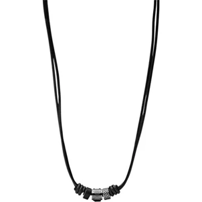 Abbildung von Fossil Halskette, Herren, Größe: One Size, Schwarz