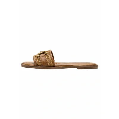 Abbildung von Tamaris Pantolette flach, Damen, Größe: 36, Cognac Schuhe