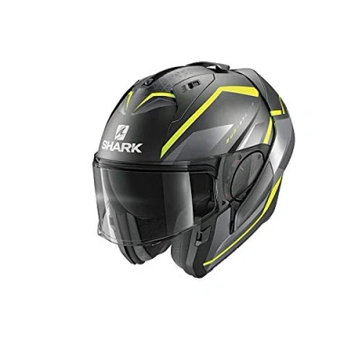 Abbildung von SHARK Herren NC Motorrad Helm, Grau/Gelb, XS
