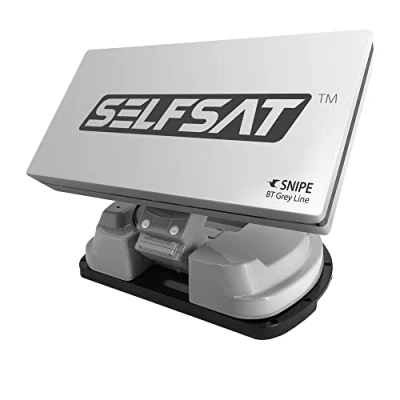 Abbildung von [Test: AUSGEZEICHNET*] Selfsat Snipe BT Grey Line Single automatische Camping Antenne incl. iOS/Android Steuerung