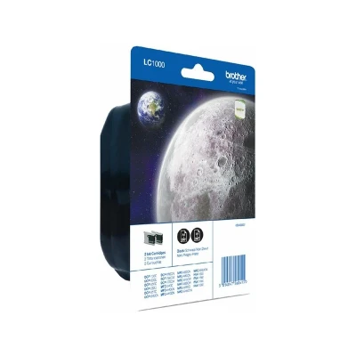 Abbildung von Brother LC 1000BKBP2 Druckerpatrone 2x Schwarz Multipack