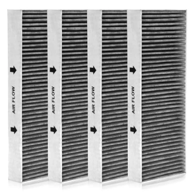 Abbildung von 4 Aktivkohlefilter Für Bora Basic BAKFS Und BHU BIU BFIU Umluft Kochfeldabzug Filter Dunstabzugshaube 2x2er Set