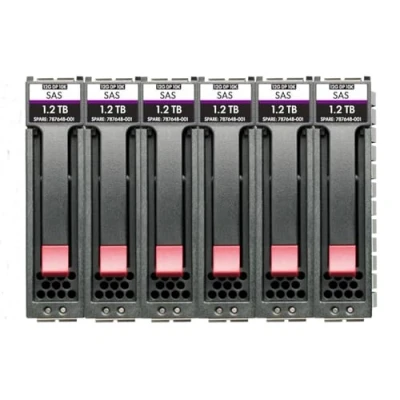 Abbildung von HPE MSA 7.2TB SAS 12G Enterprise 10K SFF (2.5in) M2 3yr Wty 6 pack HDD Bundle