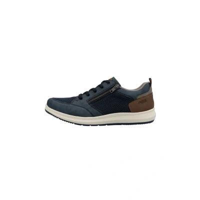 Abbildung von Rieker Herren Low Top Sneaker 16901, Männer Halbschuhe, lose Einlage,Freizeitschuhe,Laufschuhe,straßenschuhe,Strassenschuhe,blau (14),41 EU / 7.5 UK