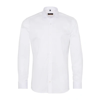 Abbildung von ETERNA Slim Fit Cover Hemd Langarm Haifischkragen Blickdicht weiß Gr. 39
