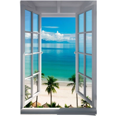 Abbildung von Reinders Poster &quot;Fenster zum Strand&quot;, (1 St.)