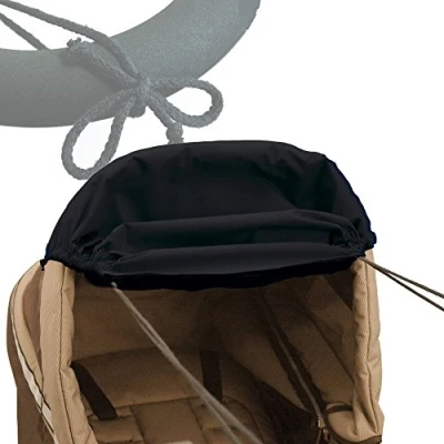 Abbildung von Sonnenmarkise Sonnensegel für Kinderwagen mit UV Schutz schwarz