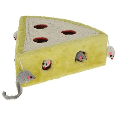 Abbildung von Kerbl Plüschmaus Sisalspielzeug Cheesy 28 cm x 10 82588, (1 tlg)