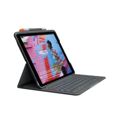 Abbildung von Logitech Slim Folio Apple iPad (2021/2020) Toetsenbord Hoes AZERTY